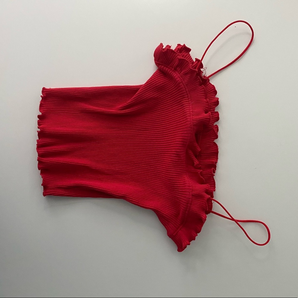 red tank top